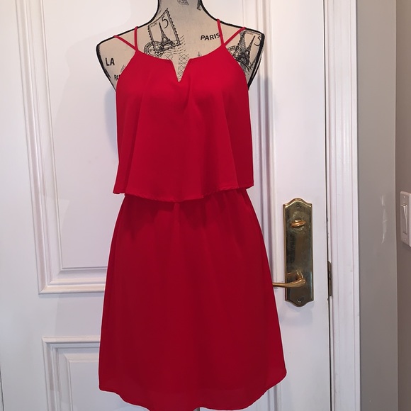 Beautiful Ruby red dress - like new size M - Picture 8 of 10